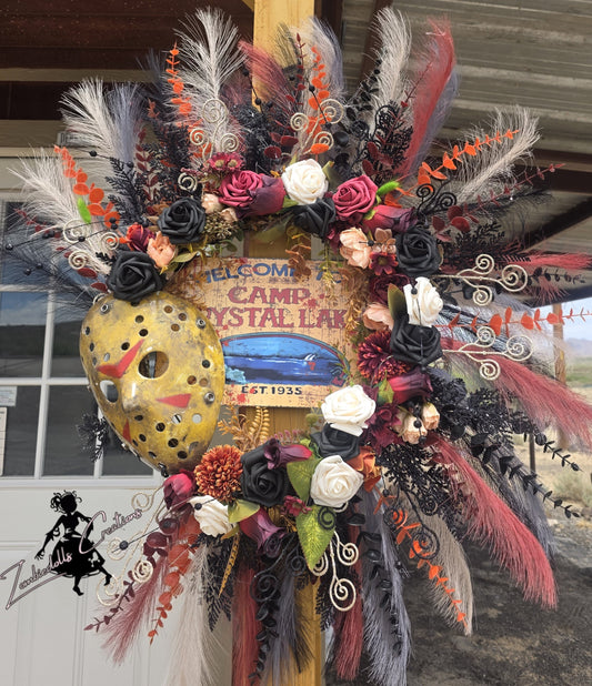 Camp Crystal Lake Wreath