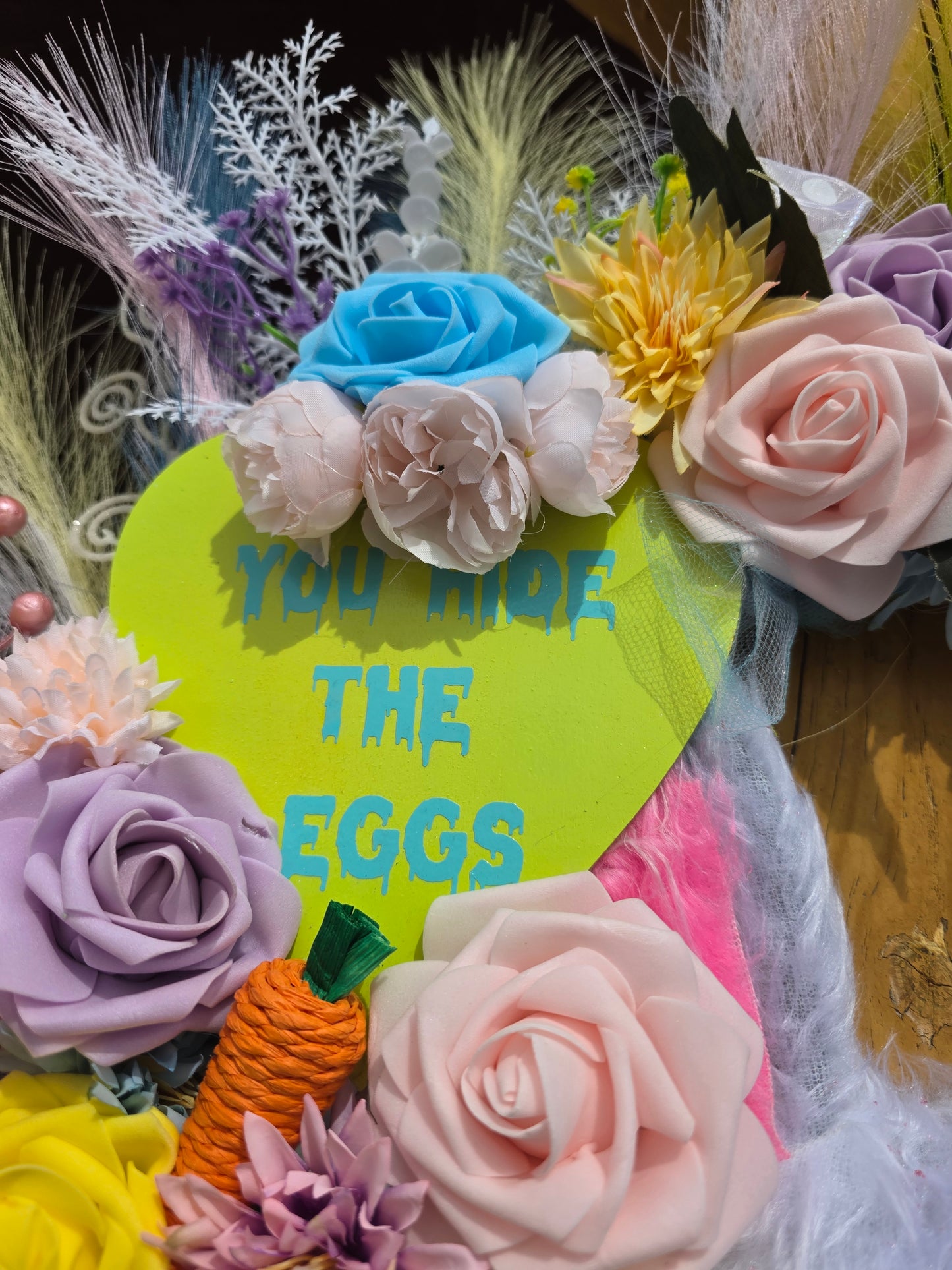 Creepy Cute Easter Bunny Wreath