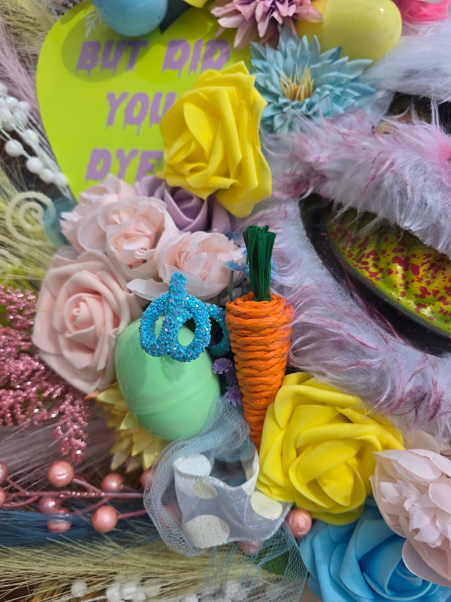 Creepy Cute Easter Bunny Wreath