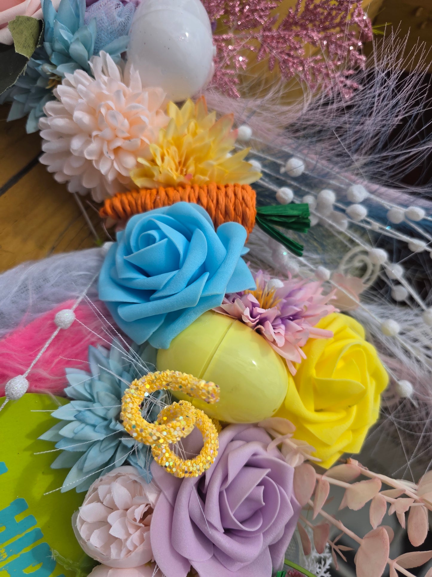 Creepy Cute Easter Bunny Wreath