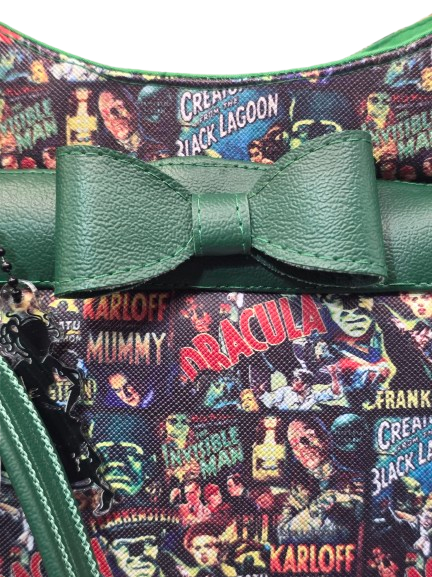 Vintage Horror Tote Bag | Handmade | Dracula, Frankenstein, Creature Feature Print
