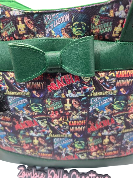 Vintage Horror Tote Bag | Handmade | Dracula, Frankenstein, Creature Feature Print