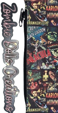 Vintage Horror “Purse Pal” Wallet | Handmade | Dracula & Classic Monsters Print