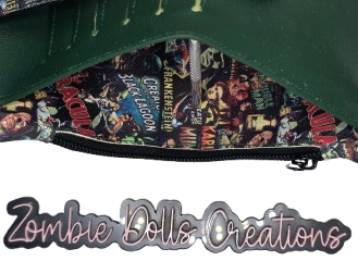 Vintage Horror “Purse Pal” Wallet | Handmade | Dracula & Classic Monsters Print
