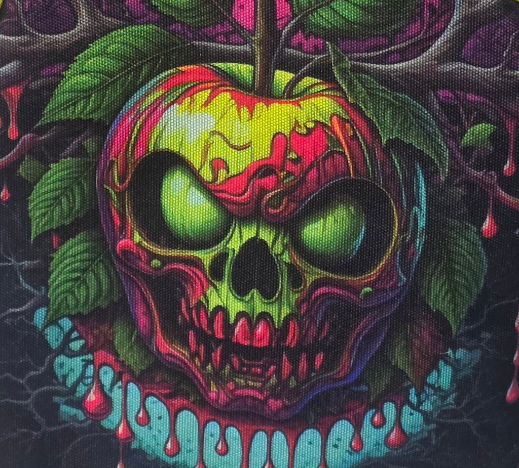 Poison Apple Skull 120 Mav Pack | Neon Gothic Mini Backpack