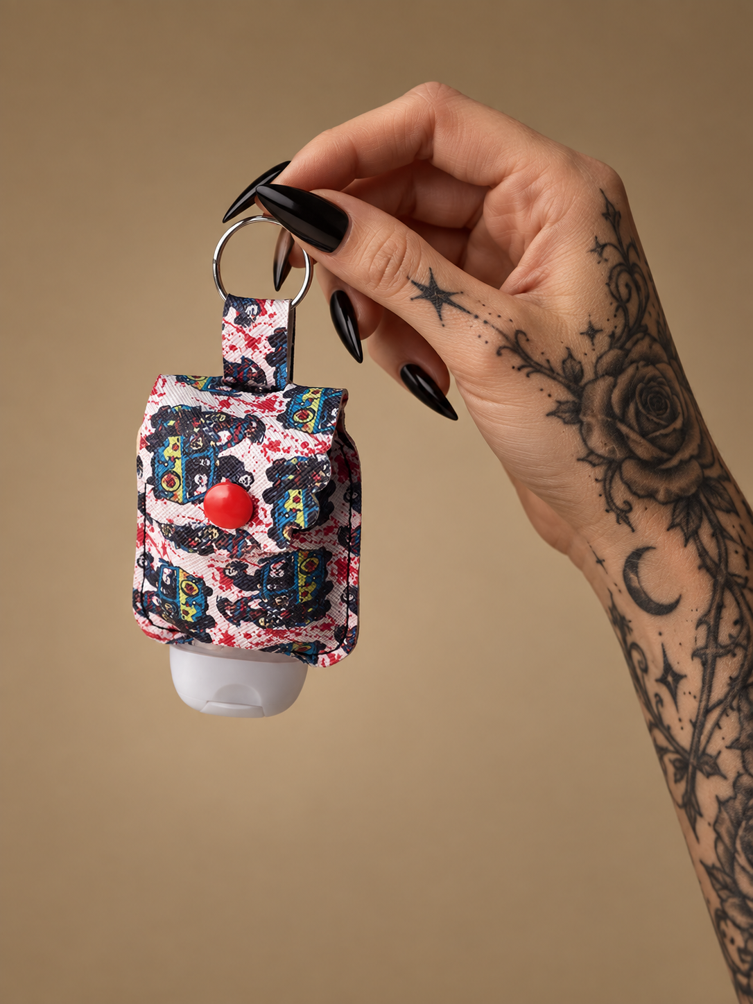 Hand Sanitizer Holder Keychain | Travel Sanitizer Bottle Holder