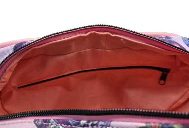 Pink Horror-Inspired Coleus Bowler with Crossbody Strap