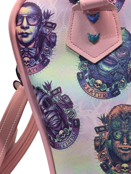 Pink Horror-Inspired Coleus Bowler with Crossbody Strap