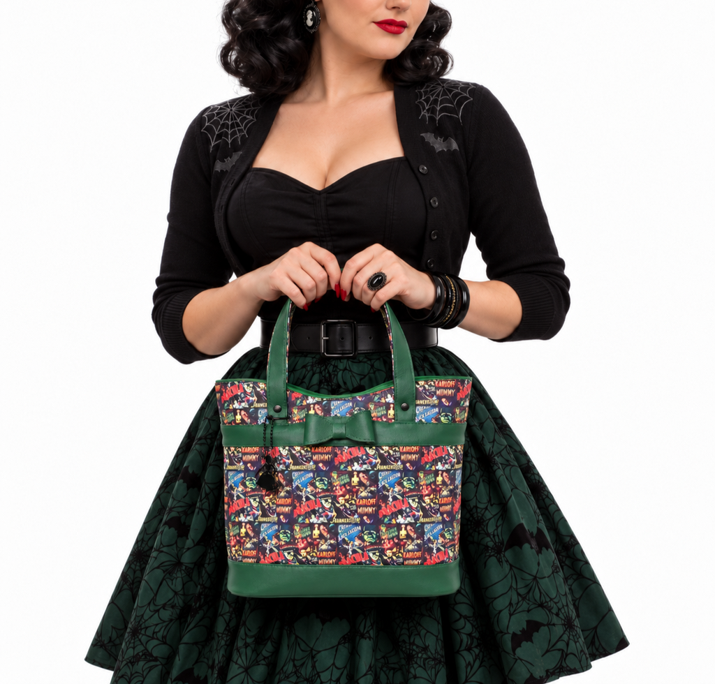 Gothic Rachel HandBag – Vintage Horror Monsters Handbag | Dark Aesthetic Fashion