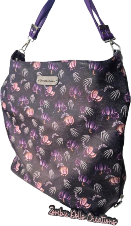 Midnight Moths Slouch Hobo Bag