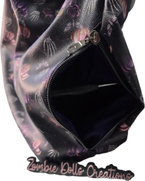 Midnight Moths Slouch Hobo Bag