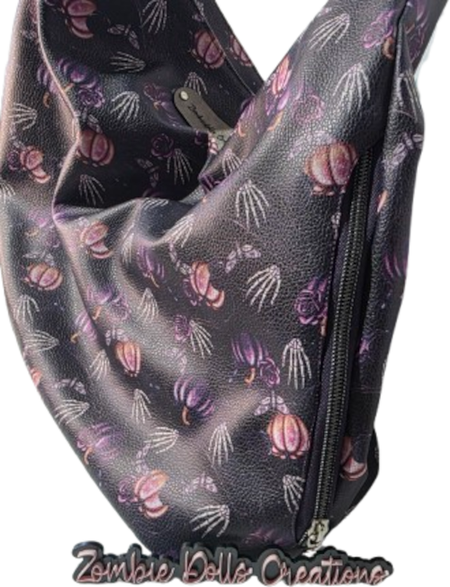 Midnight Moths Slouch Hobo Bag